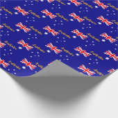 Australien Wrapping Paper, Aussie, australische Fl Geschenkpapier (Ecke)