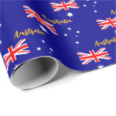Australien Wrapping Paper, Aussie, australische Fl Geschenkpapier (Rolleneckpunkt)