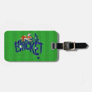Australien Zuhause der Cricket Custom Luggage Tag Gepäckanhänger