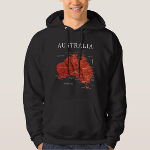 AUSTRALIENAUSFÜHRLICHE KARTE HOODIE