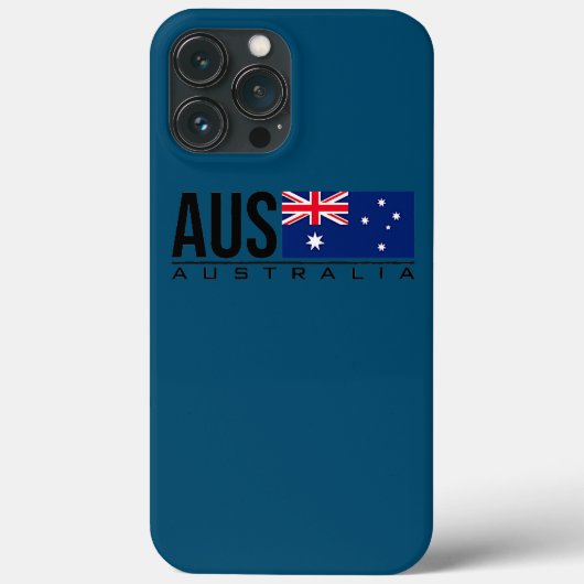 AUSTRALIENFLAG AUSTRALISCHER LANDESCODE AUS SPORTS Case-Mate iPhone HÜLLE (Rückseite)