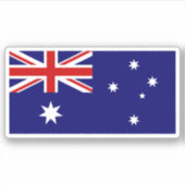 Australienflagge Aufkleber (Vorderseite)