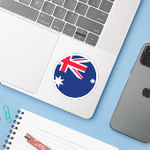 Australienflagge Aufkleber (Laptop mit iPhone)