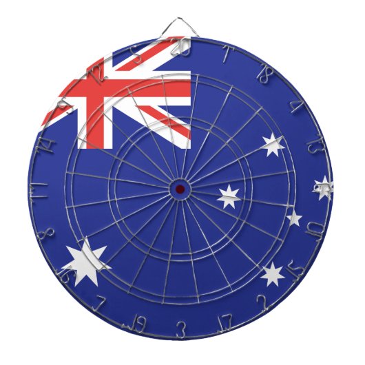 Australienflagge Dartscheibe (vorne)