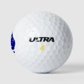 Australienflagge Golfball (Logo)