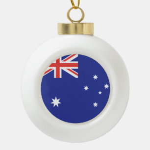 Australienflagge Keramik Kugel-Ornament
