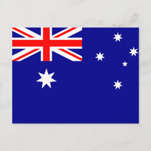 Australienflagge Postkarte