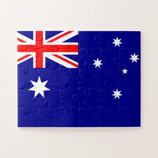 Australienflagge Puzzle (Horizontal)