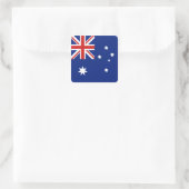 Australienflagge Quadratischer Aufkleber (Tasche)