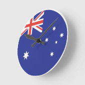 Australienflagge Runde Wanduhr (Winkel)