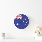 Australienflagge Runde Wanduhr (Zuhause)