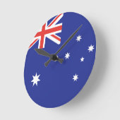 Australienflagge Runde Wanduhr (Winkel)