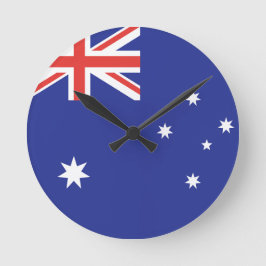 Australienflagge Runde Wanduhr