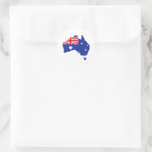 Australienflagge Runder Aufkleber (Tasche)