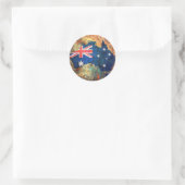 Australienflagge Runder Aufkleber (Tasche)