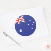 Australienflagge Runder Aufkleber (Umschlag)