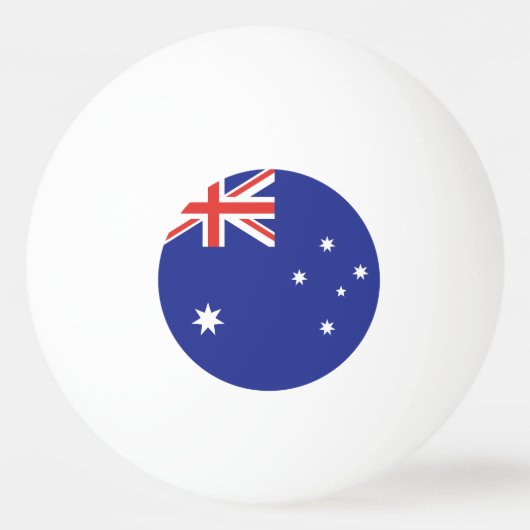 Australienflagge Tischtennisball (Vorderseite)