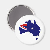 Australienische Flagge - Vollgröße Magnet (Vorderseite/Rückseite)
