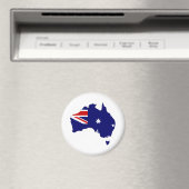 Australienische Flagge - Vollgröße Magnet (In Situ (Geschirrspüler))