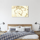 AustralienPanoramakarteAustralien 2 Leinwanddruck (Insitu (Schlafzimmer))