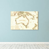 AustralienPanoramakarteAustralien 2 Leinwanddruck (Insitu (Holzboden))