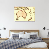 AustralienPanoramakarteAustralien Leinwanddruck (Insitu (Schlafzimmer))
