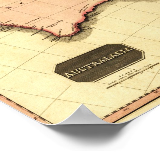 AustralienPanoramakarteAustralien Poster (Ecke)