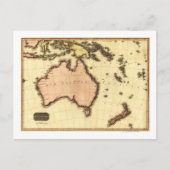 AustralienPanoramakarteAustralien Postkarte (Vorderseite)