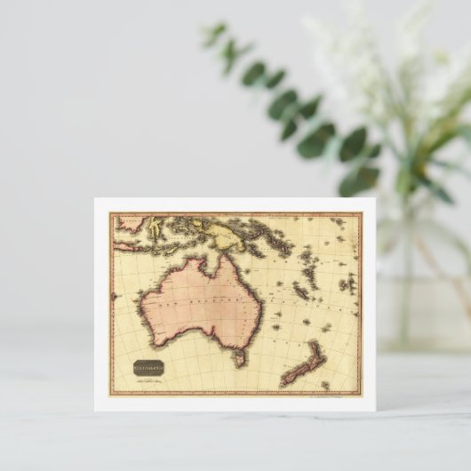 AustralienPanoramakarteAustralien Postkarte (Stehend Vorderseite)