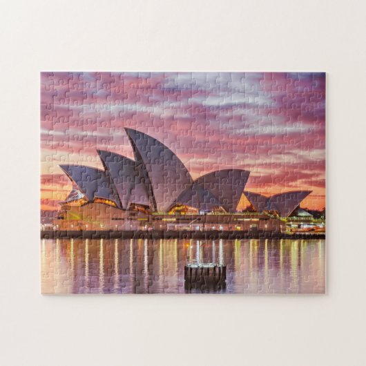 Australiens Opernhaus in Sydney während eines Sonn Puzzle (Horizontal)