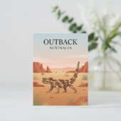Australiens Outback Postkarte (Stehend Vorderseite)