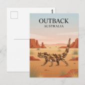 Australiens Outback Postkarte (Vorne/Hinten)