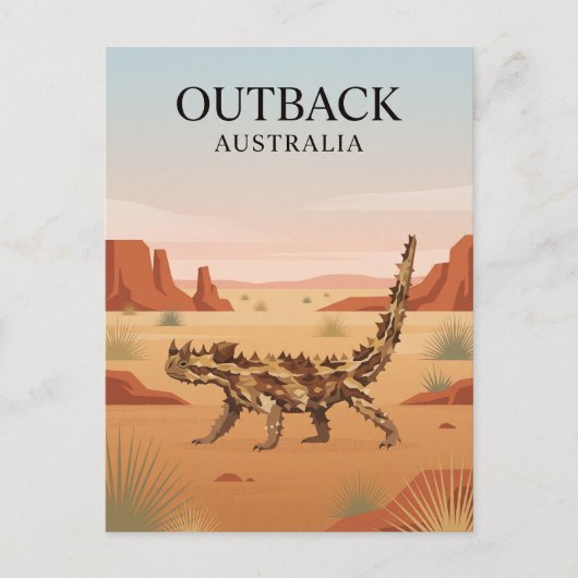 Australiens Outback Postkarte (Vorderseite)