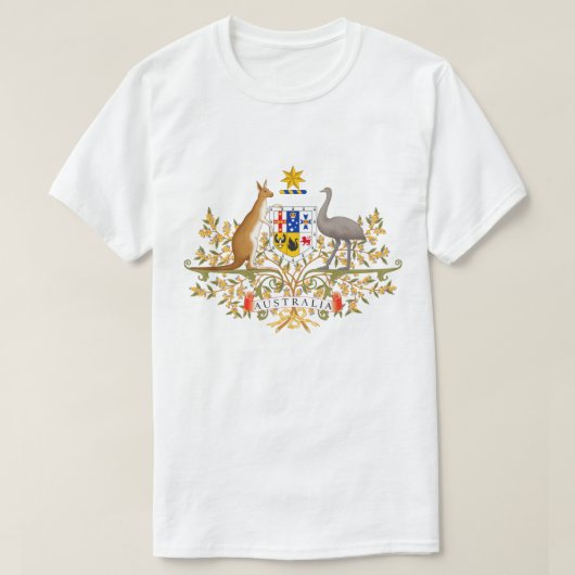 Australiens Wappen T - Shirt (Design vorne)