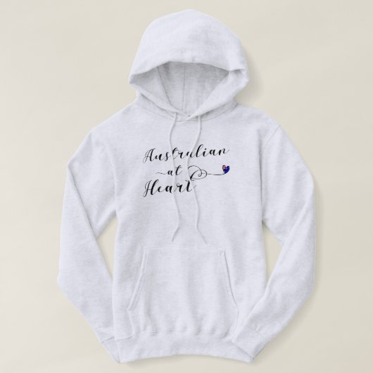 Australier at Heart Hoodie, Aus Hoodie (Design vorne)