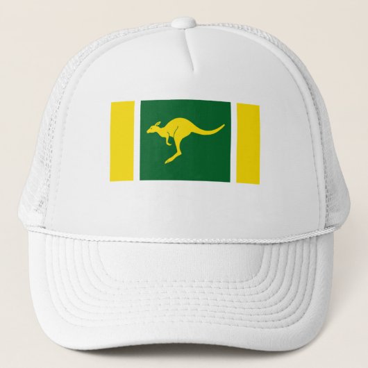 Australier färbt Känguru Truckerkappe (Vorderseite)