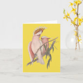 Australier Galah Karte John Gould (Gelbe Blume)