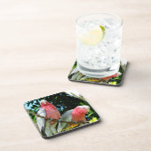 Australier Galah - rosa Cockatoo Getränkeuntersetzer (Rechte Seite)