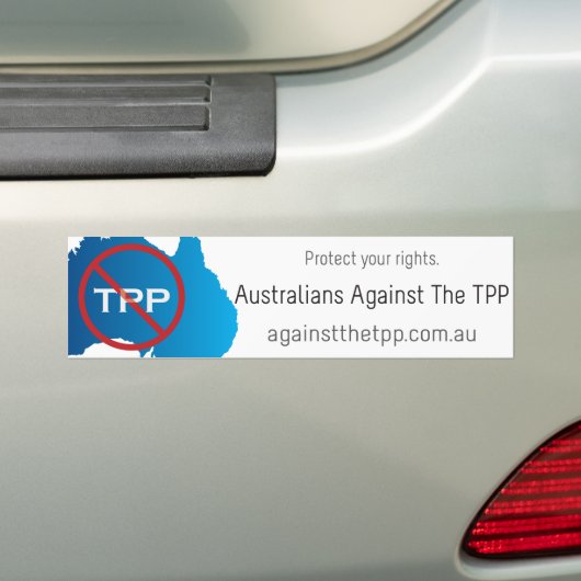 Australier gegen den TPP Autoaufkleber (Auf Auto)