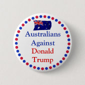 Australier gegen Donald Trump Button (Vorderseite)