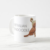 Australier Labradoodle Tasse/schöne Malerei Kaffeetasse (Vorderseite Links)