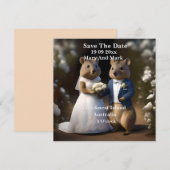 Australier Quokka heiratet mich Save the Date (Vorne/Hinten)