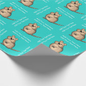 Australier Quokka personalisierte Geschenkpapier (Ecke)