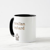 Australier Shephard Welpe Tasse (Vorderseite Links)