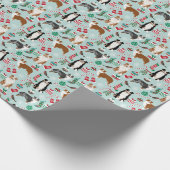 Australier Shepherds Weihnachtsgeschenk-Verpackung Geschenkpapier (Ecke)