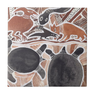 Australier träumt Tier-Schildkröte-Fisch-Fliese Fliese