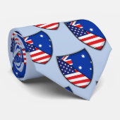 Australisch-Amerikanische Schild-Flagge Krawatte (Gerollt)