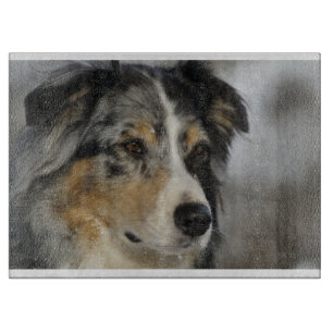 Australisch-blaue Merle 2 Schneidebrett