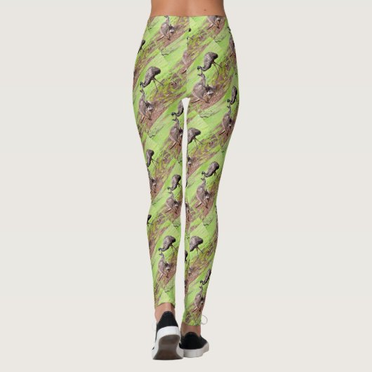 Australisch Kangaroo und Emu, Leggings (Rückseite)