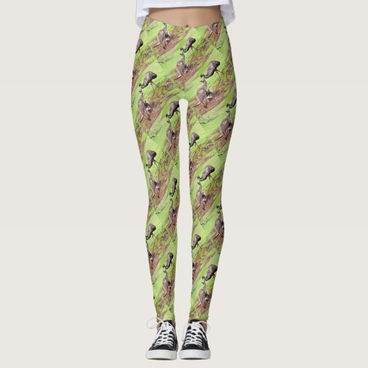 Australisch Kangaroo und Emu, Leggings (Vorderseite)